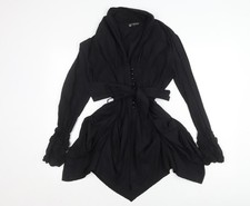 Tsega Women's Black Long Sleeve Belted Dress