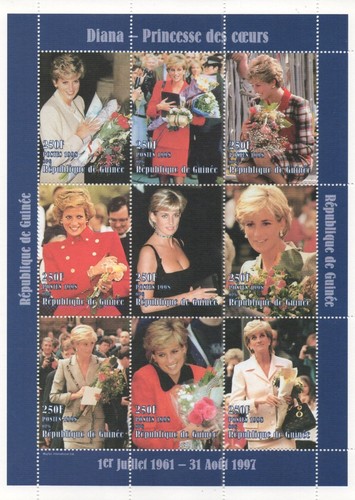 Princess diana 1998 mnh - princess,