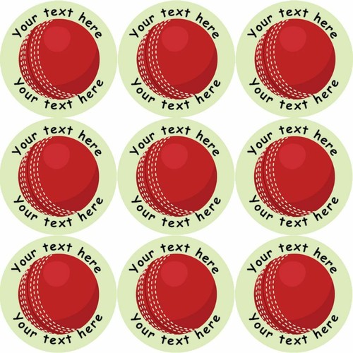 144 personalised cricket 30mm - personalised,