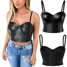 Women Faux Leather Corset