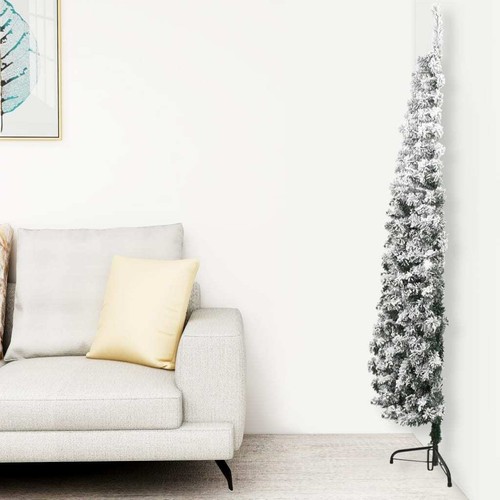 Slim artificial half christmas - half,