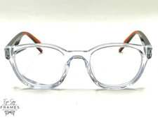Ferrari FZ8002U 513 Clear Acetate Round Frames Glasses Spectacles Size 50