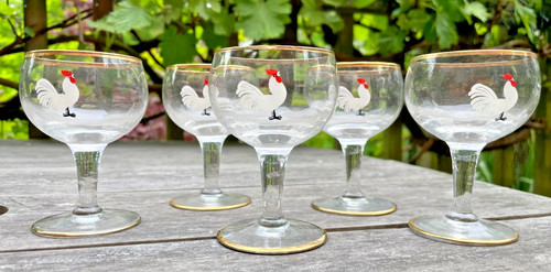Set vintage cockerel - 5,