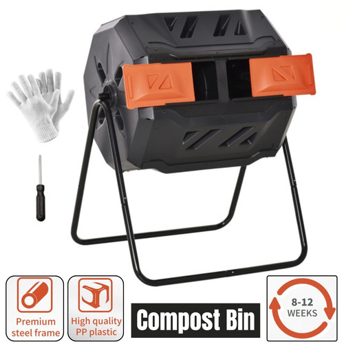 Compost tumbler heavy - compost,