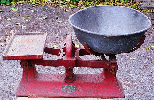 Vintage shop scales weighing - scales,