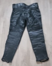 Mens 36 W Black Leather Bike