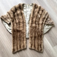 VINTAGE Mink Stole Scarf Fur