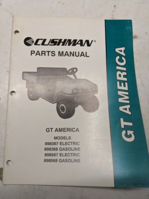 Cushman parts list book - list, manual