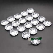 10/20pcs Crystal Clear Wedding/Party Table Place Card Number Name Holders Clip