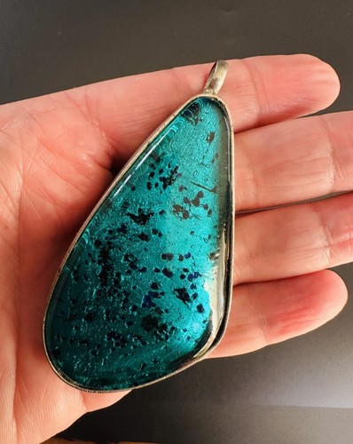 Turquoise mounted resin looks - turquoise, resin/looks