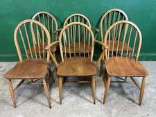 Set Of 6 Ercol Dining Chairs