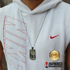 Personalised Engraved Premium Photo Necklace Pendant - Jewellery - FREE GIFT BAG