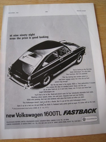 Volkswagen 1600tl fastback - 1600tl, car