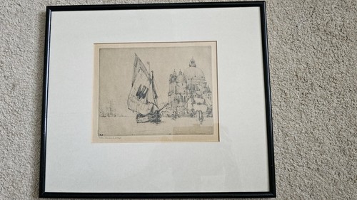 Nelson dawson etching venice - nelson,
