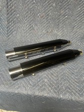 Pair of Used OEM Harley Davidson Chrome Exhaust Silencers Softal FSXB Breakout
