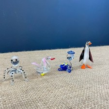 4 X VINTAGE MURANO ITALY BLOWN