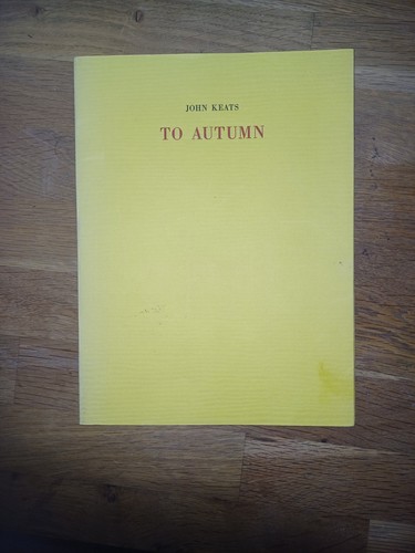 John keats autumn - to, –