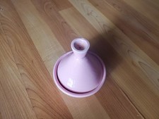 Small Pink Hand made Moroccan Clay and Ceramic Tagine Tajine