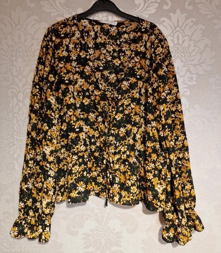 Primark floral chiffon - chiffon, ruffle