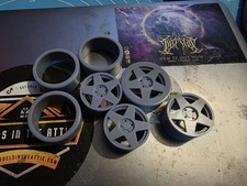 1/18 Scale Bola B10 3d Printed Staggered Wheel & Low profile Tyre Diecast