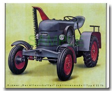 Kramer K22 Tractor 1950 hedge cutter framed repro advert free p&p UK