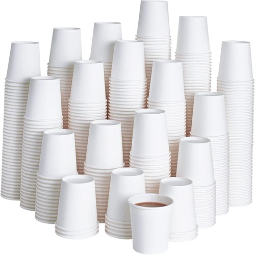 White paper cups - paper, recyclable