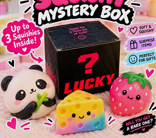 Squishy mystery box 3 - mystery, to