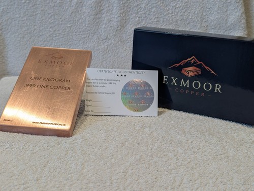 1kg copper bullion - 1kg, solid