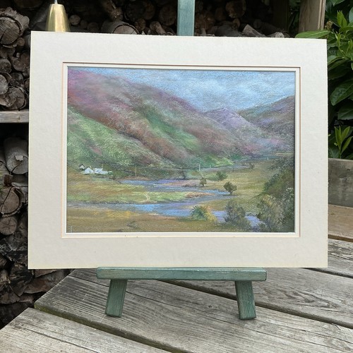 Vintage unframed pastel - unframed,