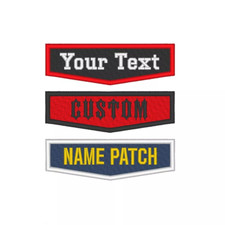 Custom Embroidered Biker Outlaw Patches MC Name Tag Sew on Patch 4" x 1.30"
