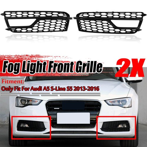 Gloss black car honeycomb fog - honeycomb,