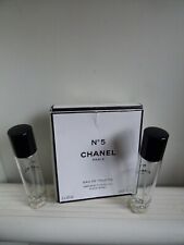 Empty Chanel No 5 Paris Women Boxed Eau De Toilette Vaporisateur de Sac 2 x 20ml