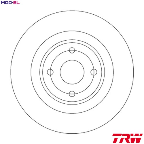 Brake disc df6974 for mazda - disc,