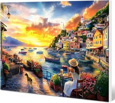 MXJSUA Coastal Town Paint by