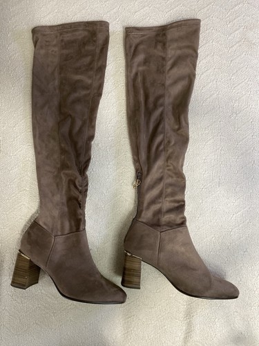 Tamaris women sz40 taupe suede - taupe,