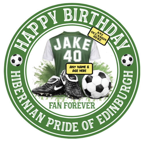 Hibernian themed football - themed,