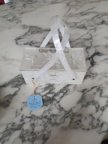 1950 lucite box - lucite, bag