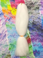 CyberloxShop Kanekalon Jumbo Braid Snow White Hair Extensions Dreads Box Braids