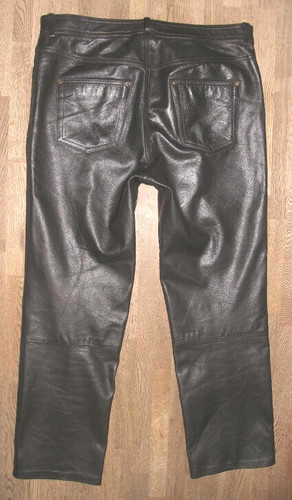 Raberg mens leather jeans - leather,