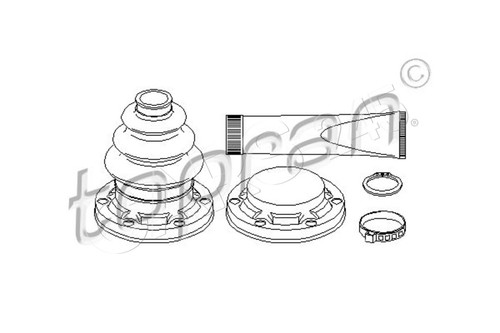 Rear axle boot drive - axle, shaft