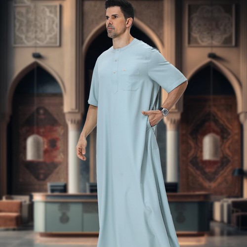 Men muslim long robes short - muslim,