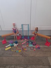 barbie gymnastics playset