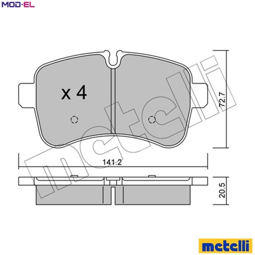 Brake pad set disc - set,