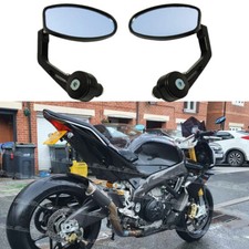 For Aprilia Tuono 125 1000 1100 V4 R RR Motorcycle 7/8" Bar End Rearview Mirrors