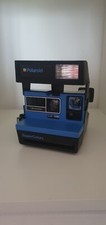 POLAROID 600 BLUE LM PROGRAM SUPER COLORS VINTAGE FILM CAMERA
