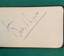 Dirk Bogarde Signed Page 1950s