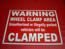 Warning Wheel Clamp Area