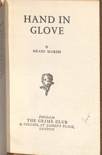 Hand glove ngaio marsh - glove,