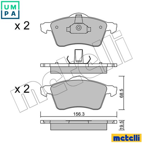 Brake pad set - brake,