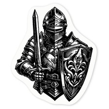 Gallant knight clear sticker - knight',